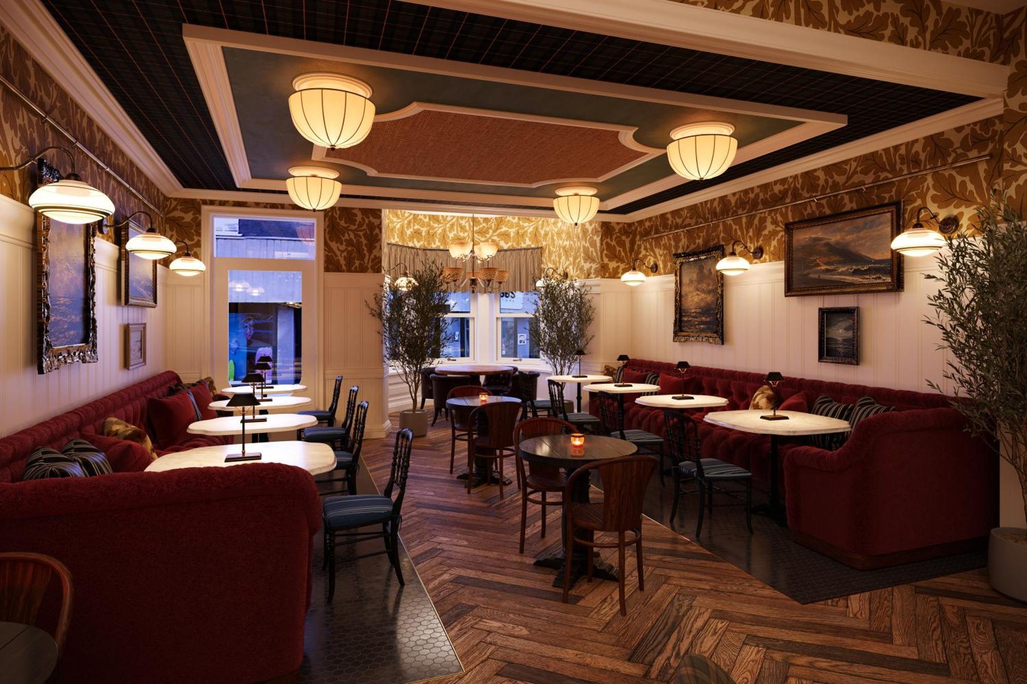 Отель Portrush Adelphi Экстерьер фото Interior of the restaurant